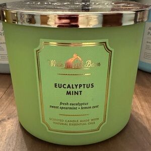 BBW / White Barn New 3-Wick Candle, Eucalyptus Mint